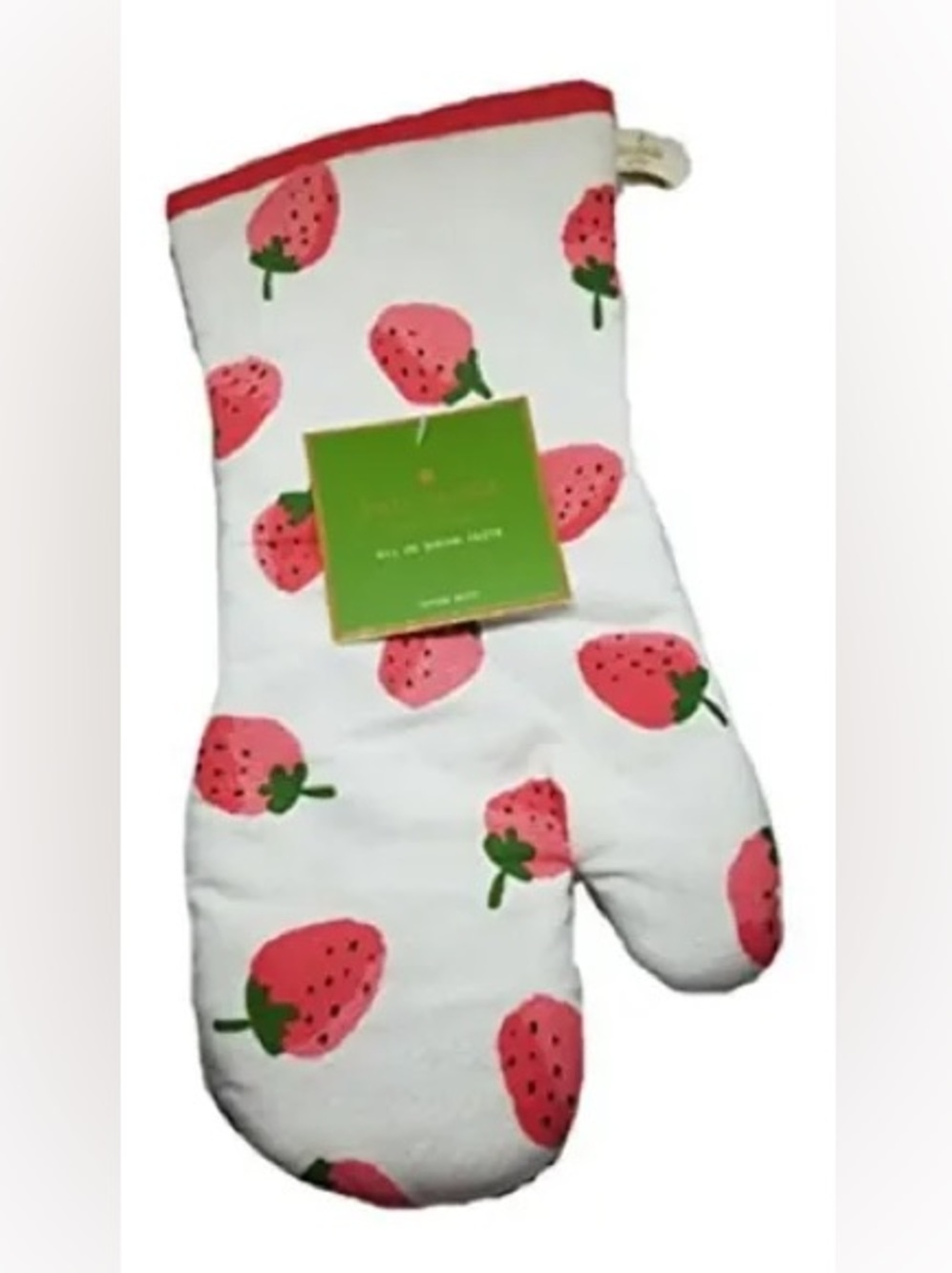 KATE SPADE STRAWBERRY PRINT KITCHEN OVEN MITT NEW 🍓🍓